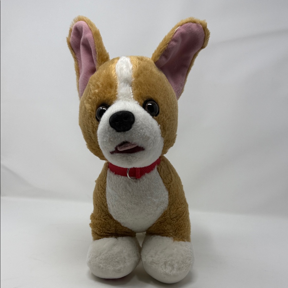 Build-a-Bear BAB Plush Dog Toy - Brown and White 12x12”